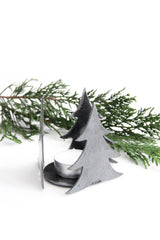 Christmas Tree Candle Holder - Small |  rustic christmas home decor votive holder holiday decoration gift for mom gift for her