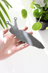 Slug Statue |  garden slug outdoor decor bird art rustic outdoor cottagecore home