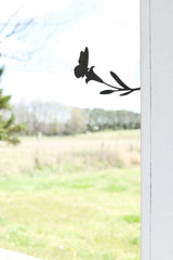 Butterfly Flower Statue Metal Art |  butterfly garden statue cottagecore mothers day garden gift grandmillennial spring garden inspiration