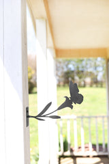 Butterfly Flower Statue Metal Art |  butterfly garden statue cottagecore mothers day garden gift grandmillennial spring garden inspiration
