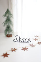 Peace Word Sign  |  peace word art gift for her metal sign peace gift inspirational decor housewarming gift farmhouse calm home