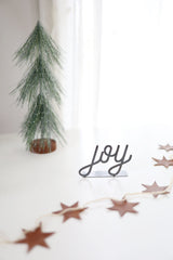 Joy Word Sign  |  joy word art holiday gift metal sign joy gift inspirational decor housewarming gift farmhouse calm home