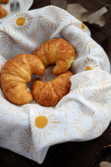 Sundance Pattern Tea Towel  |  yellow hand towel flour sack kitchen dish towel