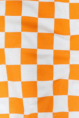 Tennessee Orange Checker Tea Towel  |  volunteers tailgate flour sack kitchen dish towel hand towel