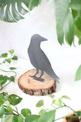 Crow Statue  |   metal bird watcher garden gift rustic outdoor art