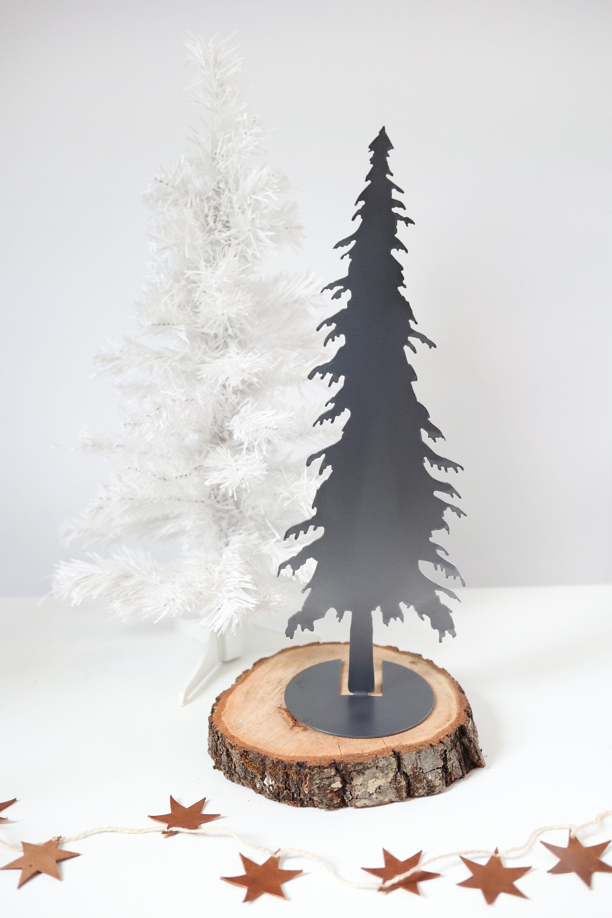 Metal Redwood Tree Silhouette - Large | cabin decor forest Christmas trees art home decor redwood forest