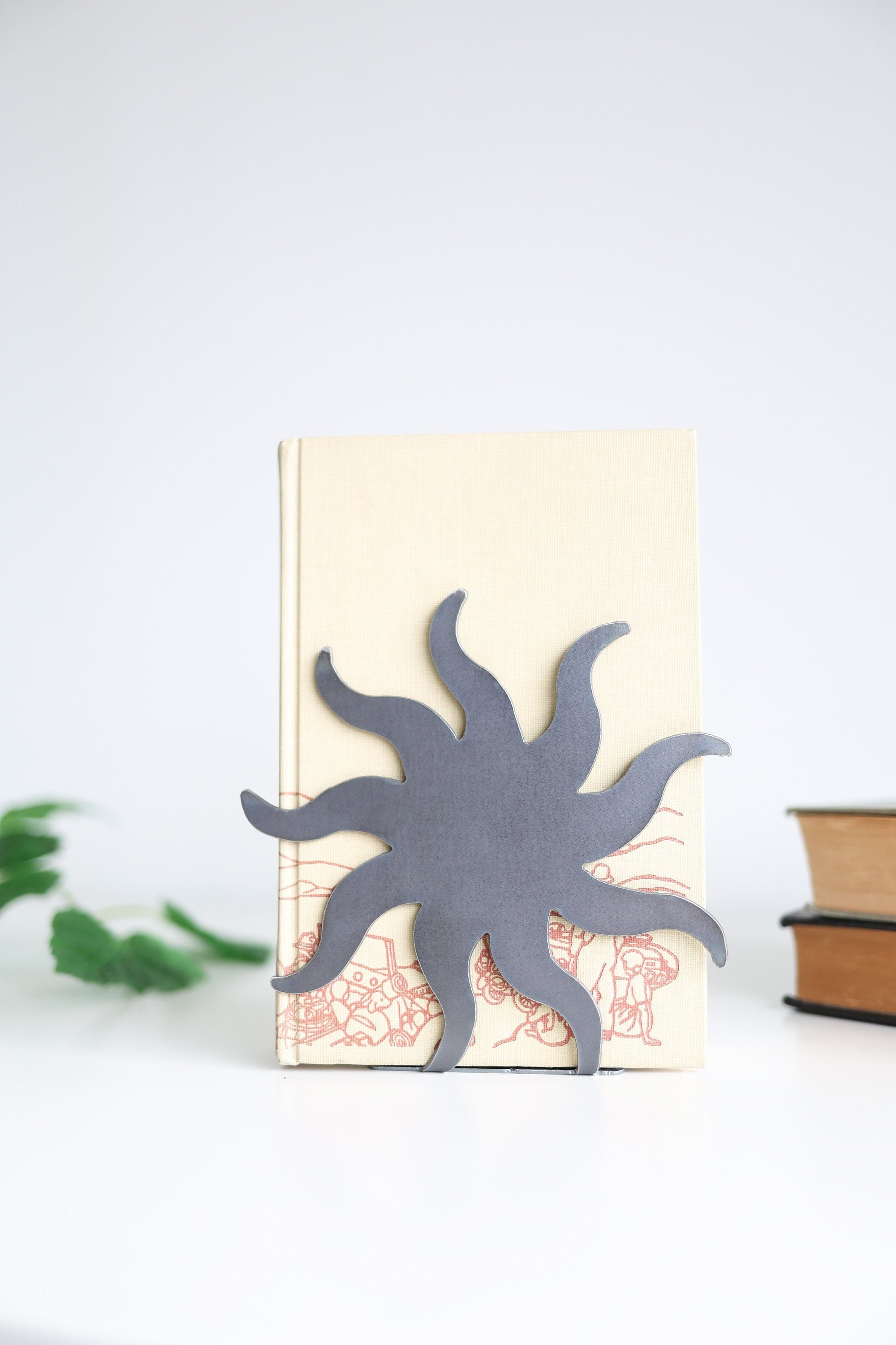 Sun Phase Bookend | sun bookend celestial decor bookcase organization home decor room design bookends for shelf