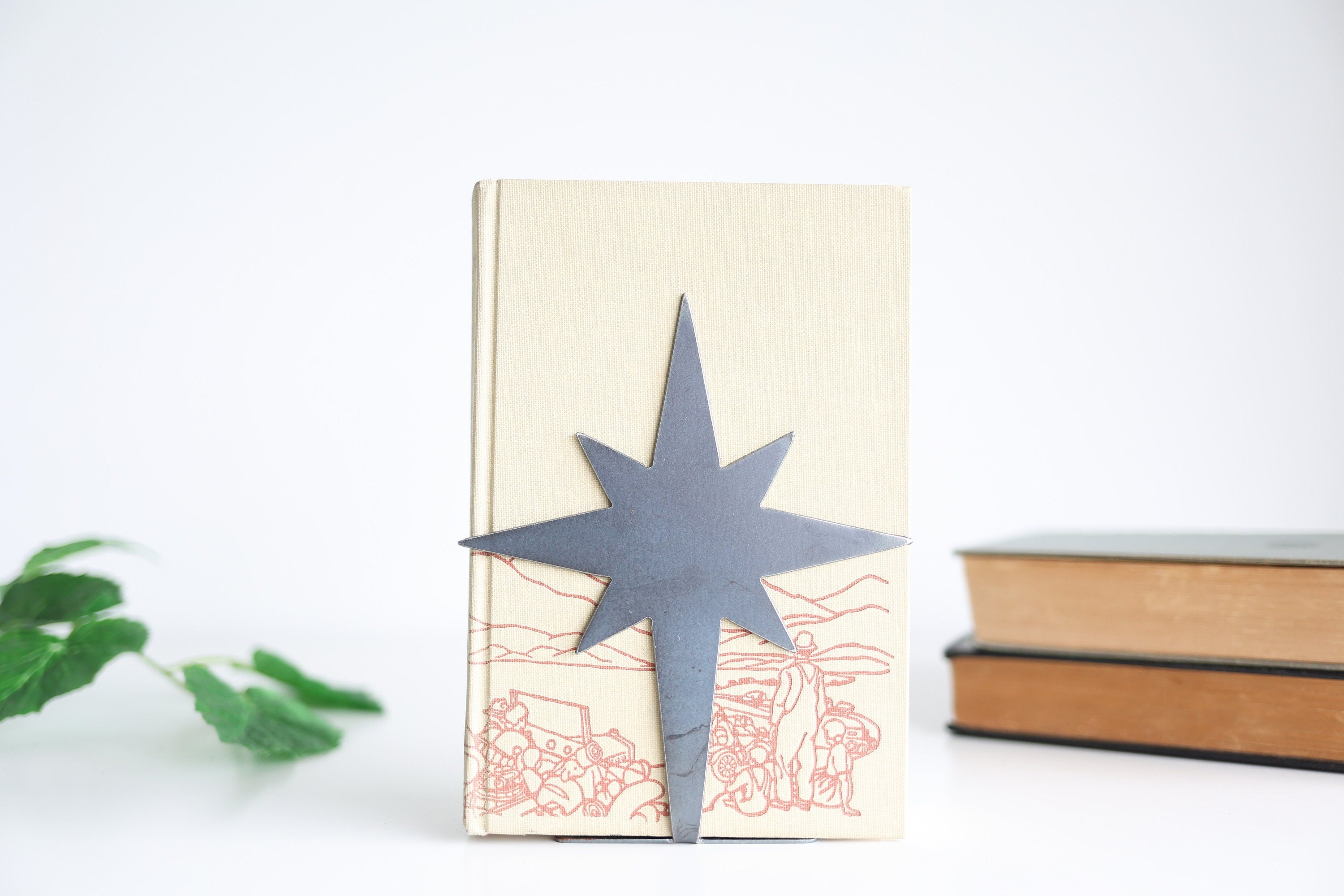 Star Bookend | star bookend home organization bookcase reader collection home decor book lover celestial nursery kids reading room