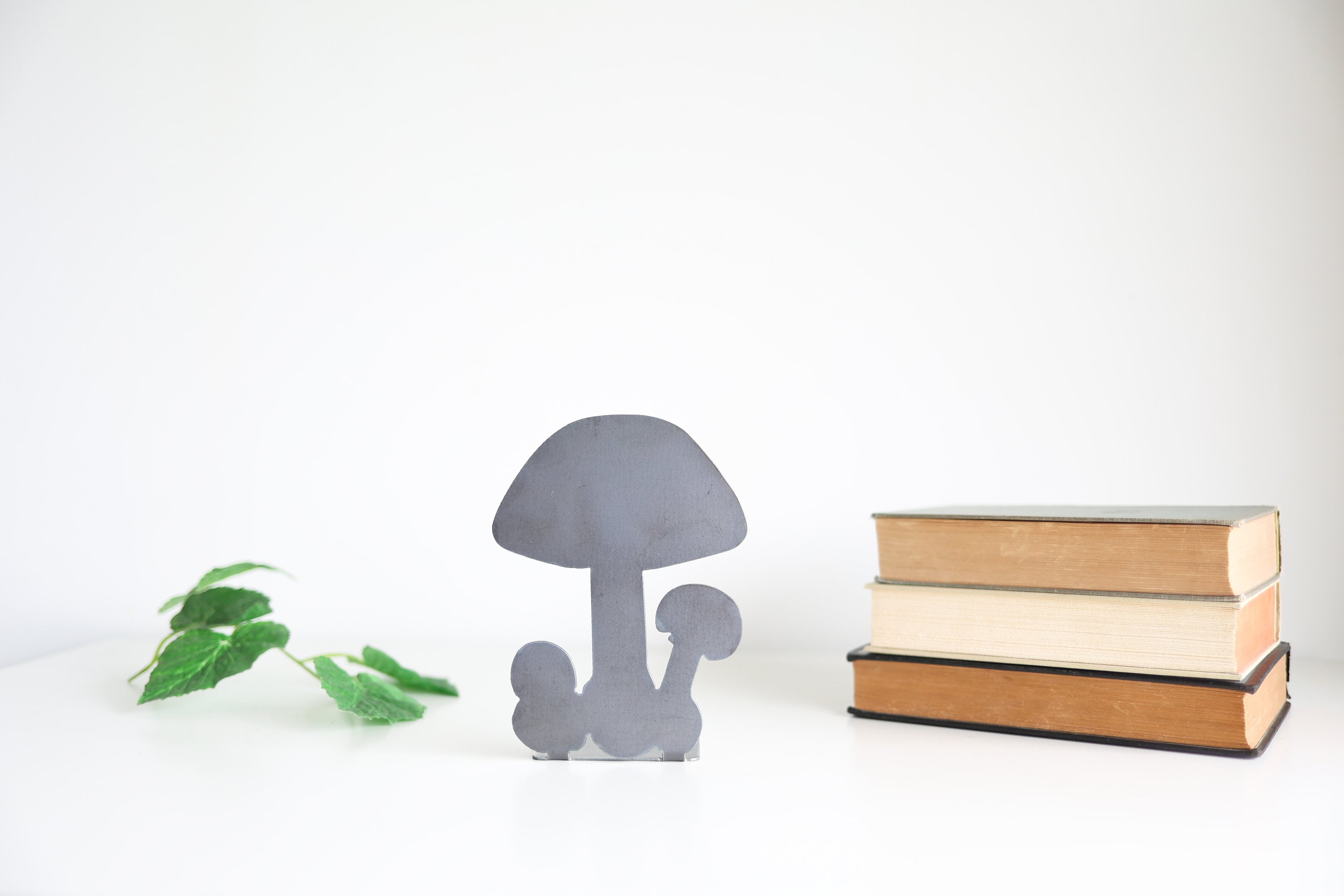 Mushroom Bookend | mushroom bookend forest cottage decor bookcase organization home decor room design bookends for shelf