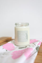 Hand-Poured Soy Candle - "Walking In A Garden After The Rain" | cozy scented candle natural candle handmade wood wick earthy