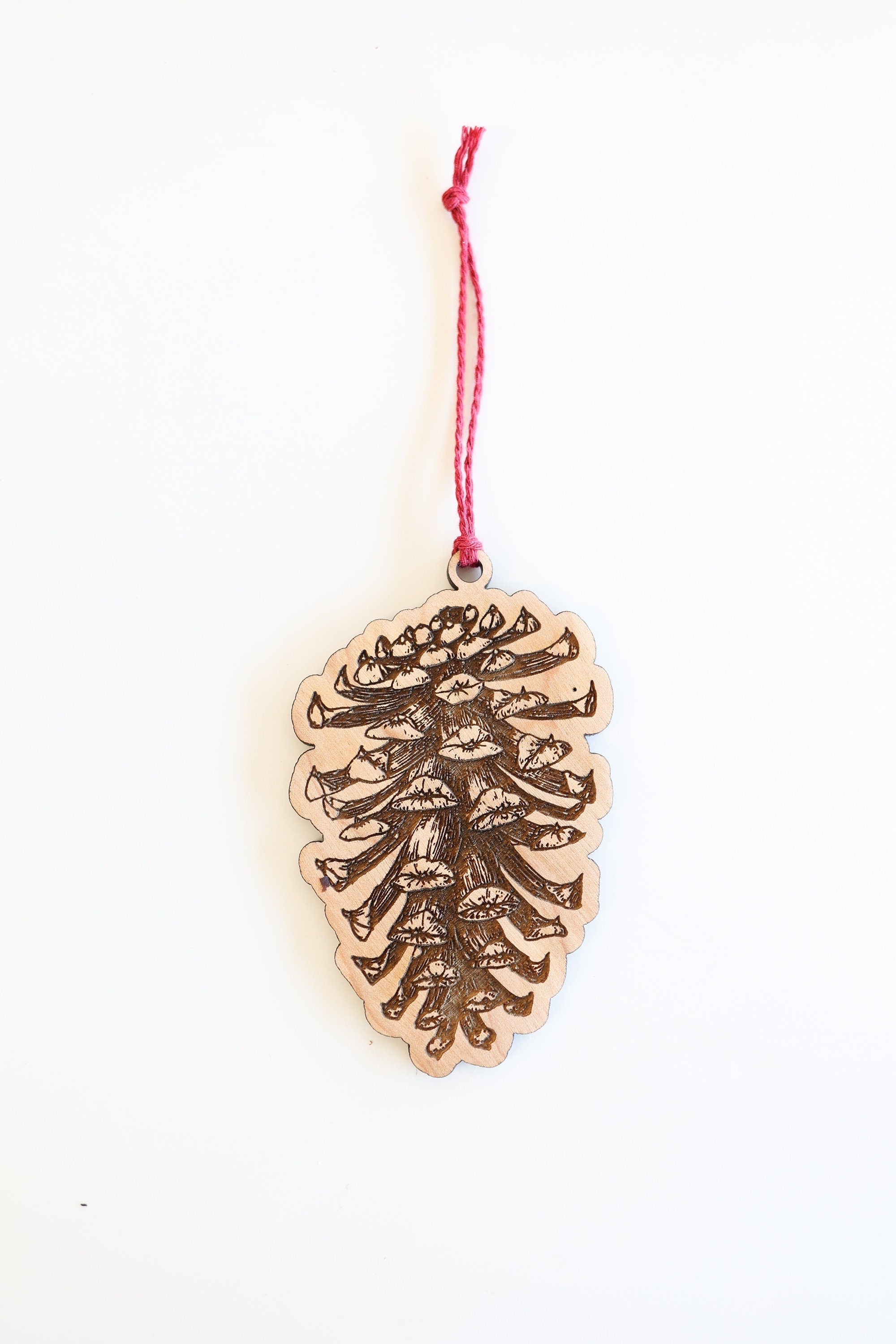 Wooden Pinecone Classic Christmas Ornament | Christmas tree pinecone ornament wooden ornament stocking stuffer hostess gift pinecone tree