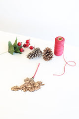 Wooden Pine Tree Branch Christmas Ornament | Christmas tree ornament wooden ornament stocking stuffer hostess gift pine tree decor