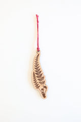 Wooden Fern Frond Christmas Ornament | Christmas tree ornament wooden ornament stocking stuffer hostess gift tree decor