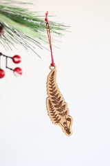 Wooden Fern Frond Christmas Ornament | Christmas tree ornament wooden ornament stocking stuffer hostess gift tree decor