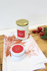 Hand-Poured Soy Candle - Warm Gingerbread "Waking Up Christmas Morning" Tin | cozy scented candle gift handmade holiday Christmas candle