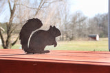 Metal Squirrel Statue  |  garden squirrel cute outdoor statue farmhouse garden decor statue bird art rustic outdoor cottage landscape nature