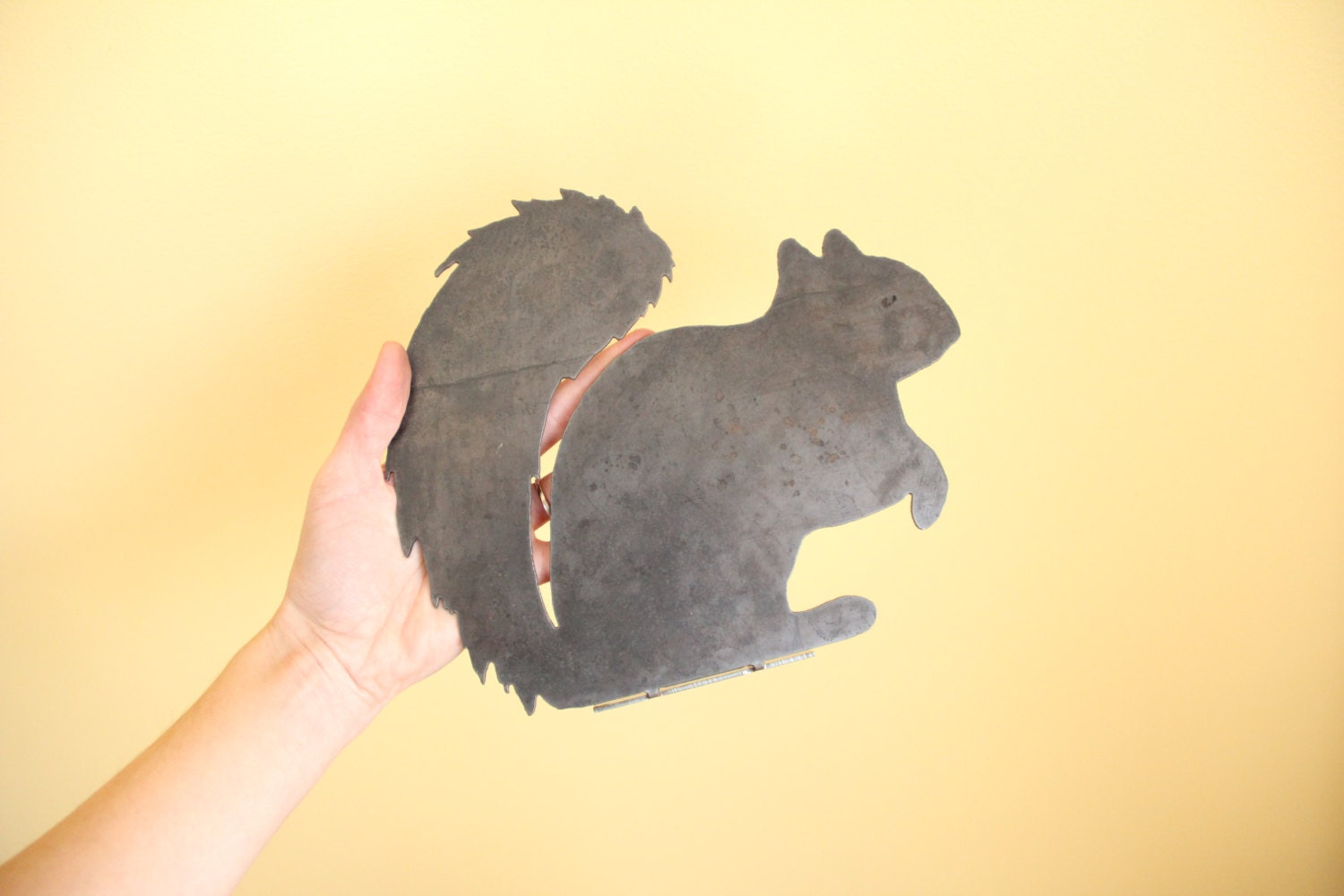 Metal Squirrel Statue | garden squirrel cute outdoor statue farmhouse garden decor statue bird art rustic outdoor cottage landscape nature