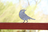 Metal Bird Statue - Sparrow  |   bird watcher garden gift rustic outdoor patio decor grandparent gift