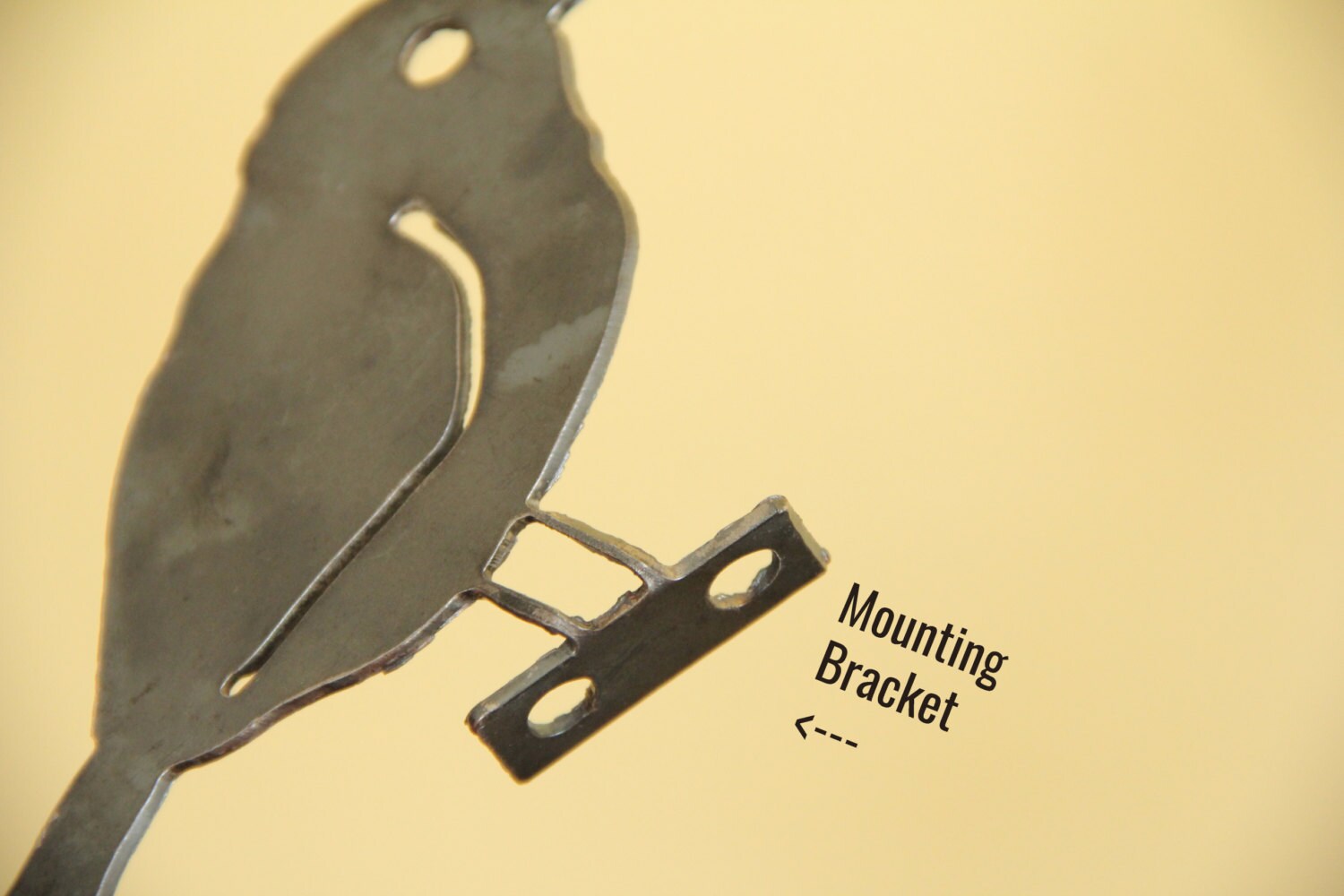 Metal Bird Statue - Chickadee | bird watcher garden gift bird art rustic outdoor cottage decor