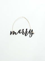 Merry Christmas Ornament - Highland Ridge Decor