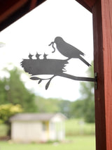 Metal Bird Statue - Mama and Baby Birds Statue - Highland Ridge Decor