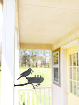 Metal Bird Statue - Mama and Baby Birds Statue - Highland Ridge Decor