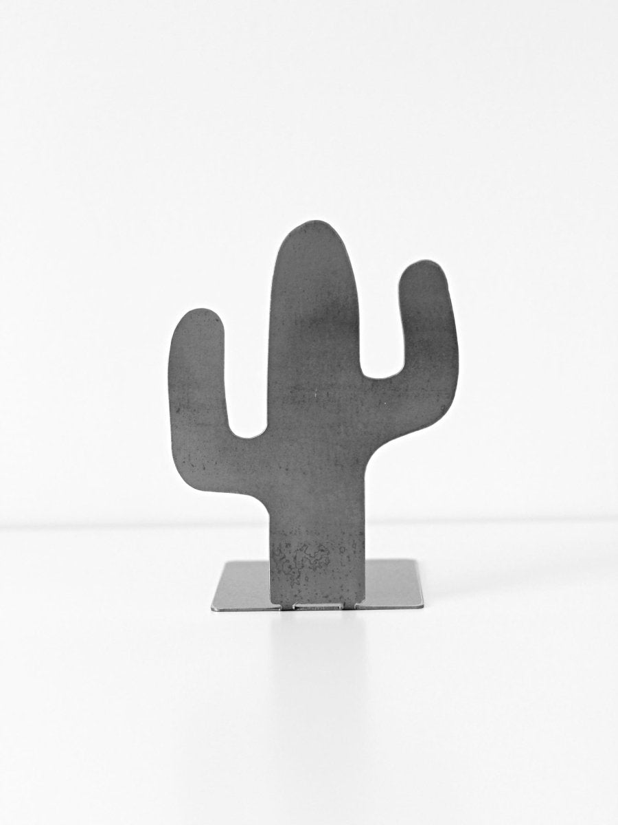 Metal Cactus Bookend - Highland Ridge Decor