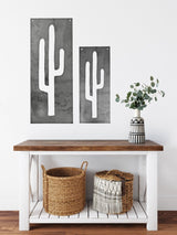Metal Cactus Home Decor Panel - Highland Ridge Decor