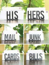 Minimal Metal Mail Organizer - Highland Ridge Decor