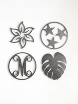 Personalized Kitchen Trivet Hot Plate Monogram Pot Holder