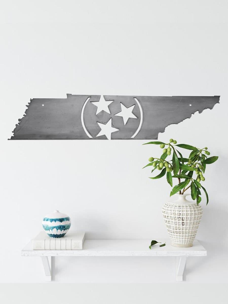 Tennessee Tri-Star Metal Art - Highland Ridge Decor