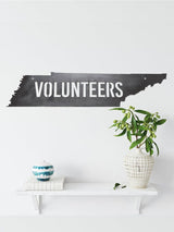 VOLUNTEERS Tennessee Metal Sign - Highland Ridge Decor