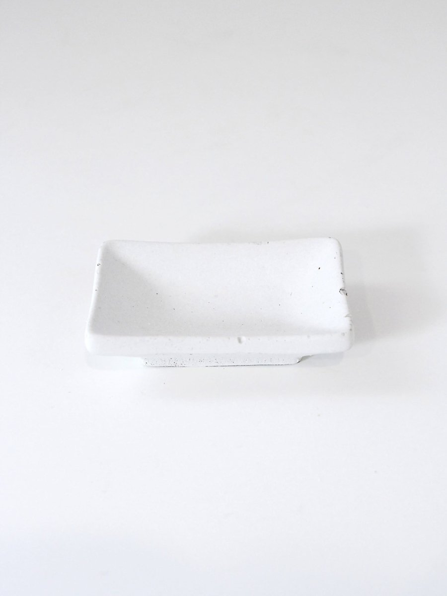 White Concrete Jewelry Dish - Highland Ridge Decor