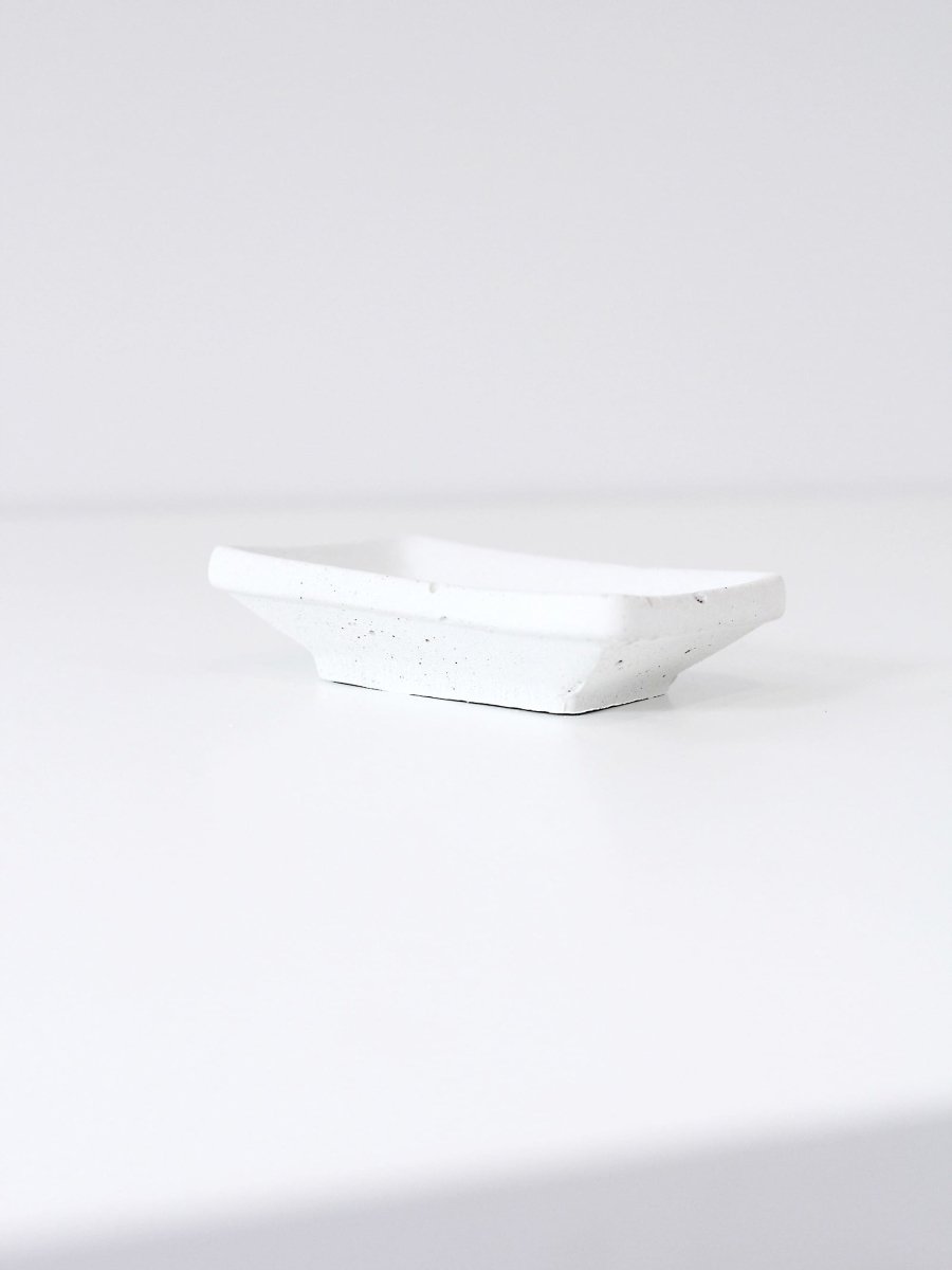 White Concrete Jewelry Dish - Highland Ridge Decor