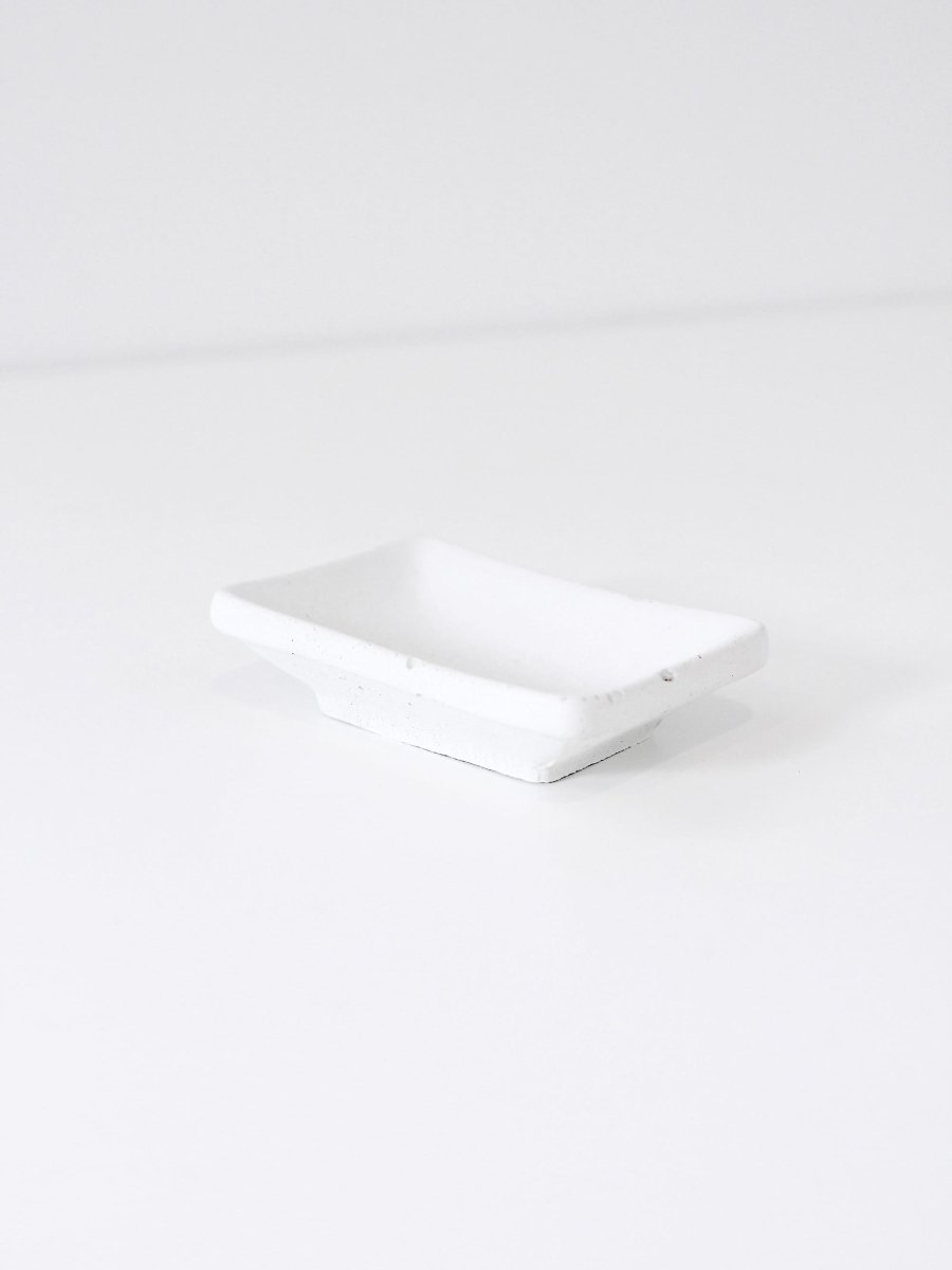 White Concrete Jewelry Dish - Highland Ridge Decor