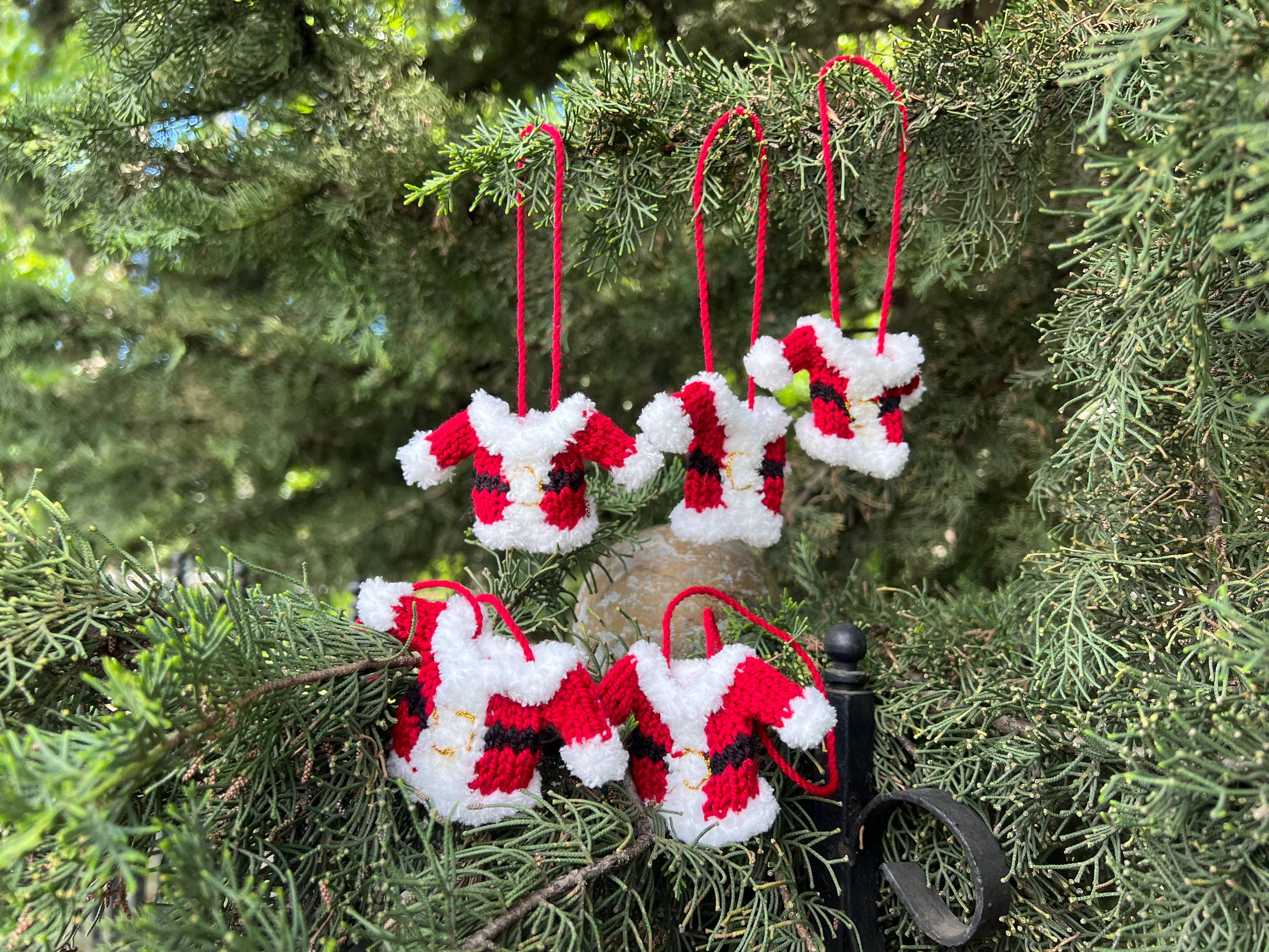Santa Sweater Ornaments