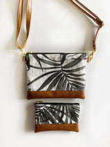 Dark fern small crossbody bag