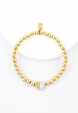 Give Hope Beaded Bracelet- 14K Gold Stretch Bracelet Friendship Bracelet