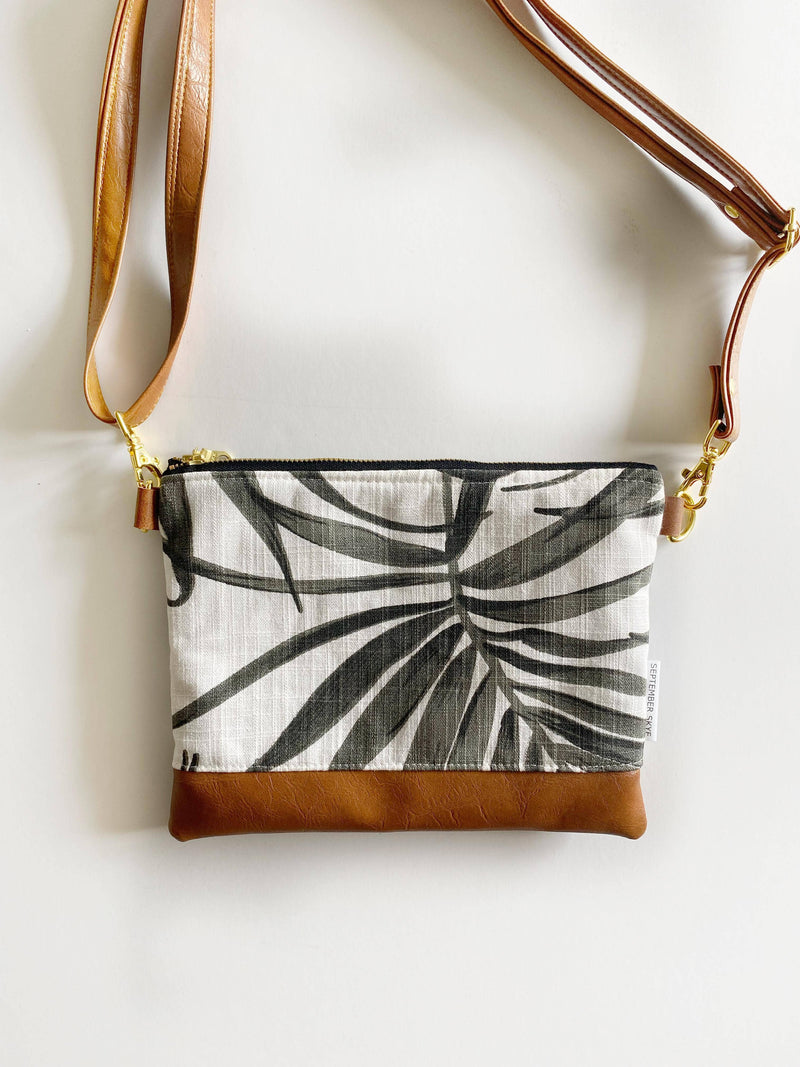 Dark fern small crossbody bag