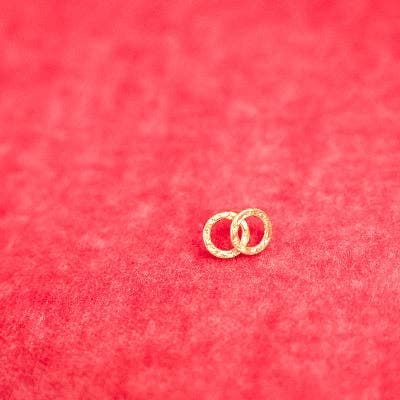 Hammered Medallion Studs