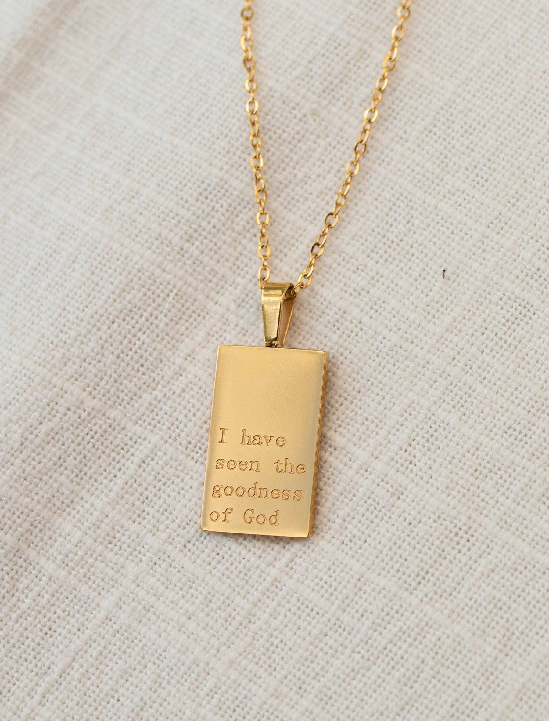 I have seen the goodness of God | 18kt Gold Necklace