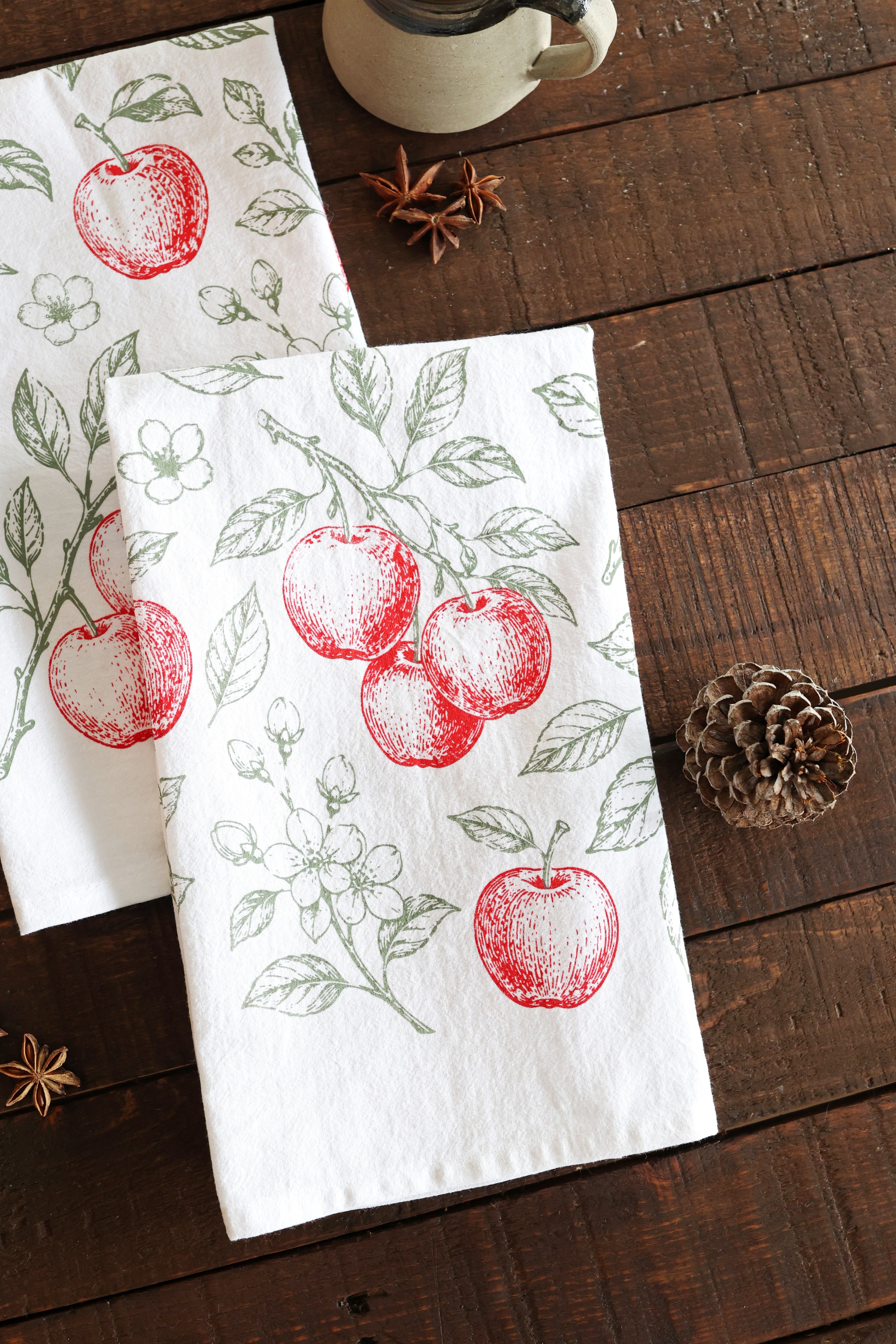Apple Orchard Tea Towel
