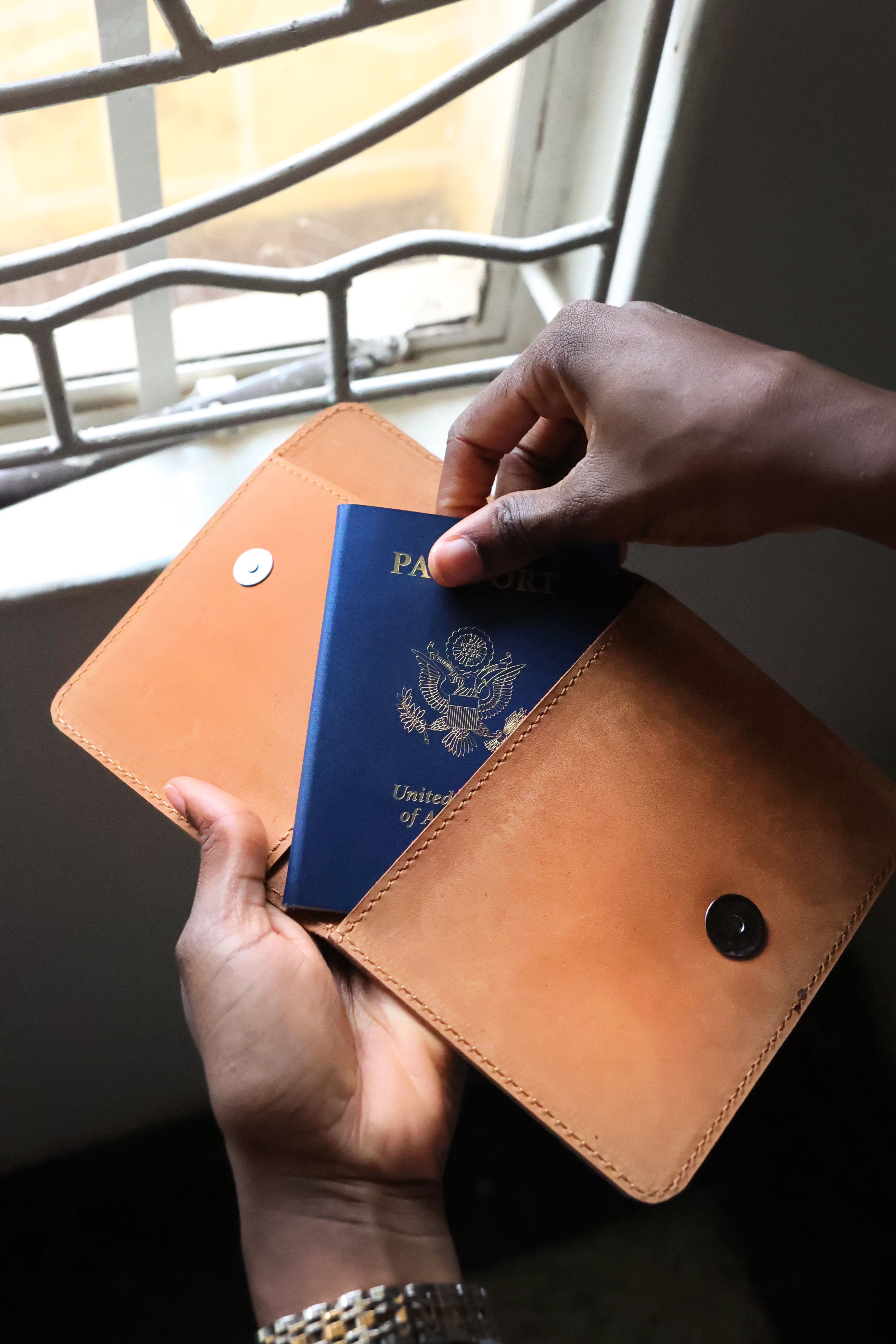 Leather Passport Wallet