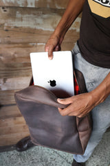 All Leather Professional Book Bag