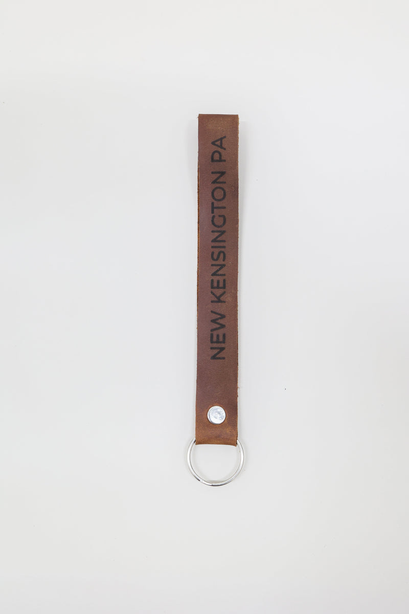 Custom Leather Keychain Wristlet