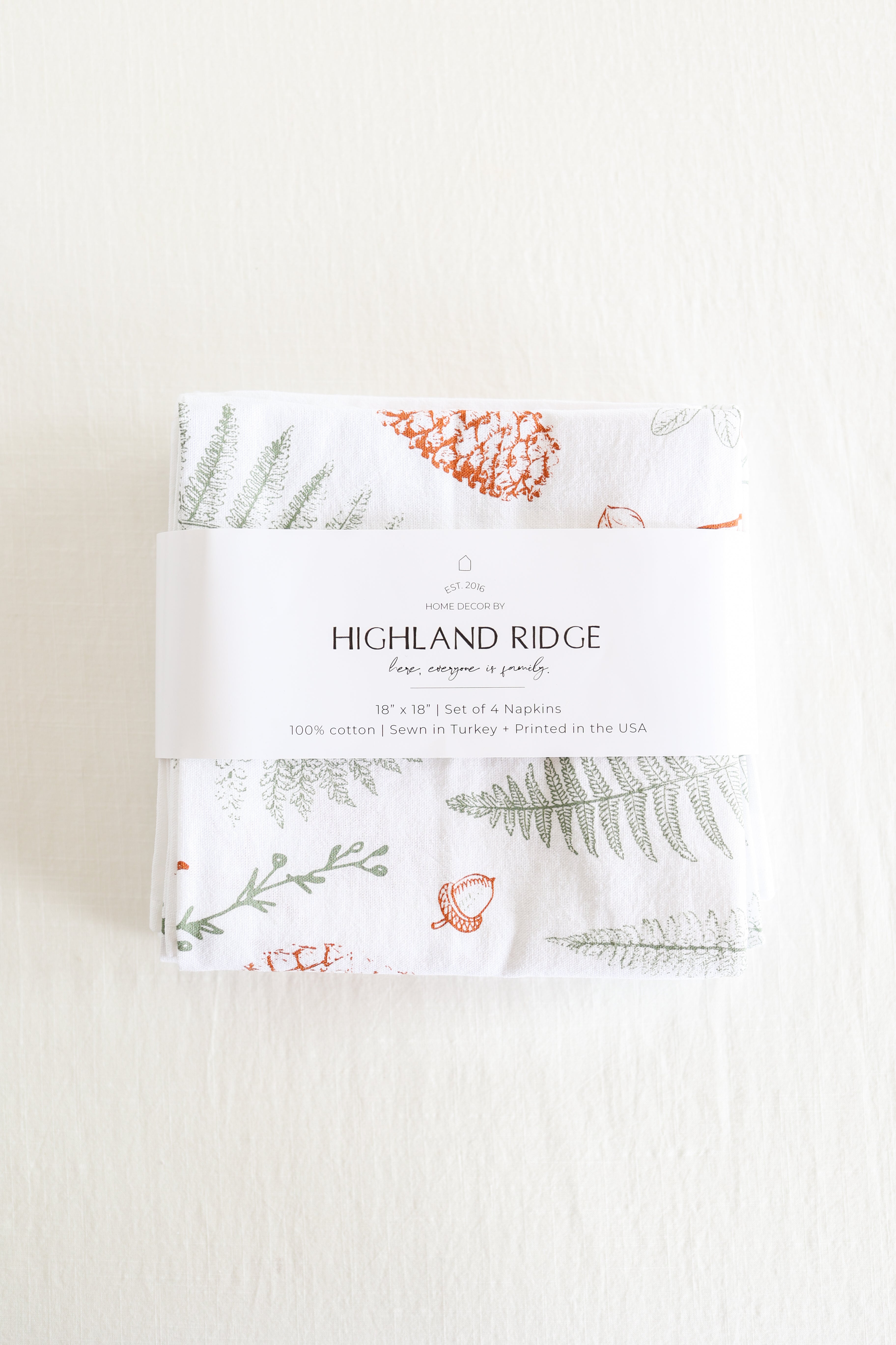 Forest Floor Napkins Set of 4
