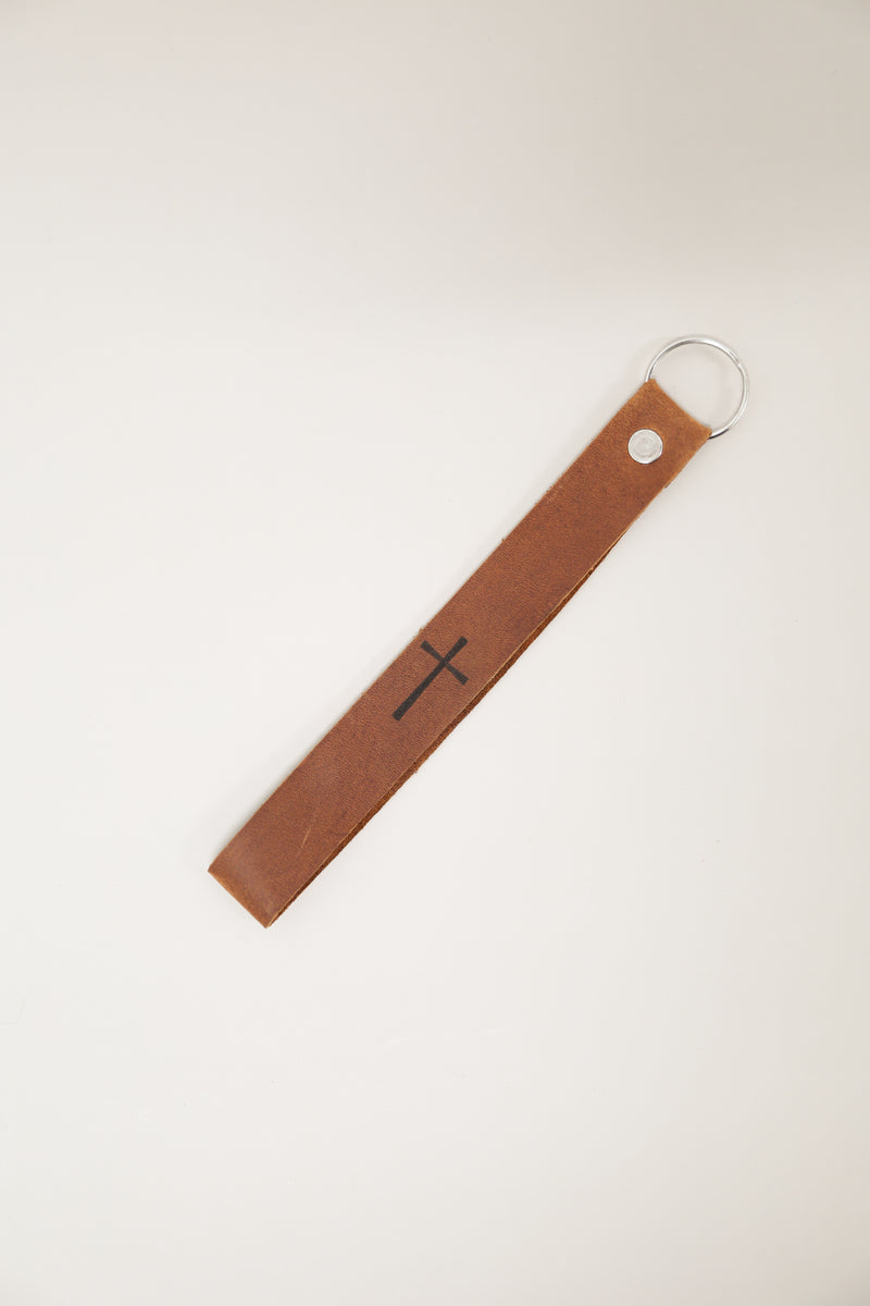 Christian Wristlet Engraved Leather