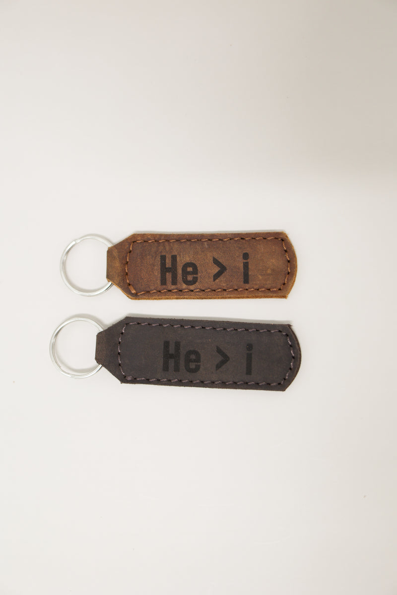 Christian Key Fob Engraved Leather