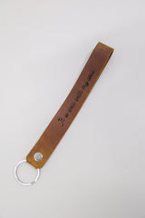 It Is Well With My Soul Wristlet Engraved Leather