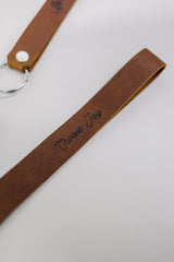 Choose Joy Wristlet Engraved Leather